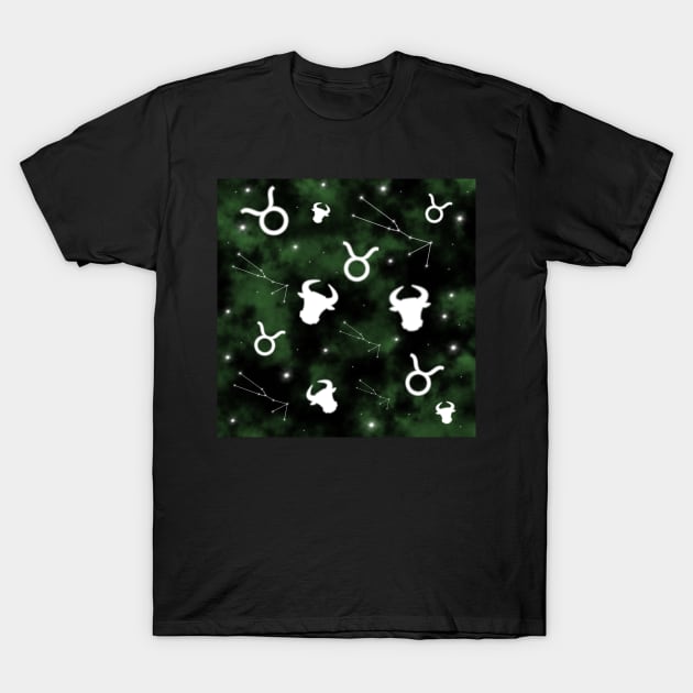 Taurus Constellation Pattern T-Shirt by WiseWitch